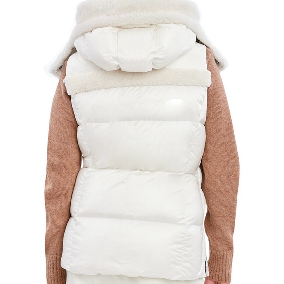 Women's White Puffer Vest - Picture 2 of 2